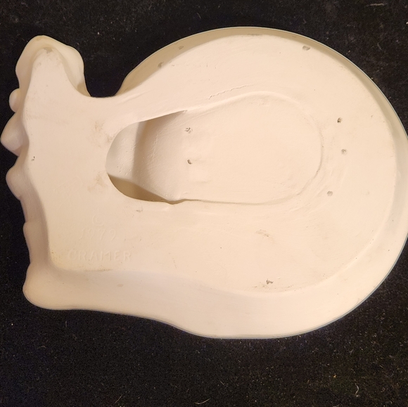 1979 Cramer Molds Unpainted Ceramic Santa Bowl Dish Diy Christmas - Picture 6 of 16